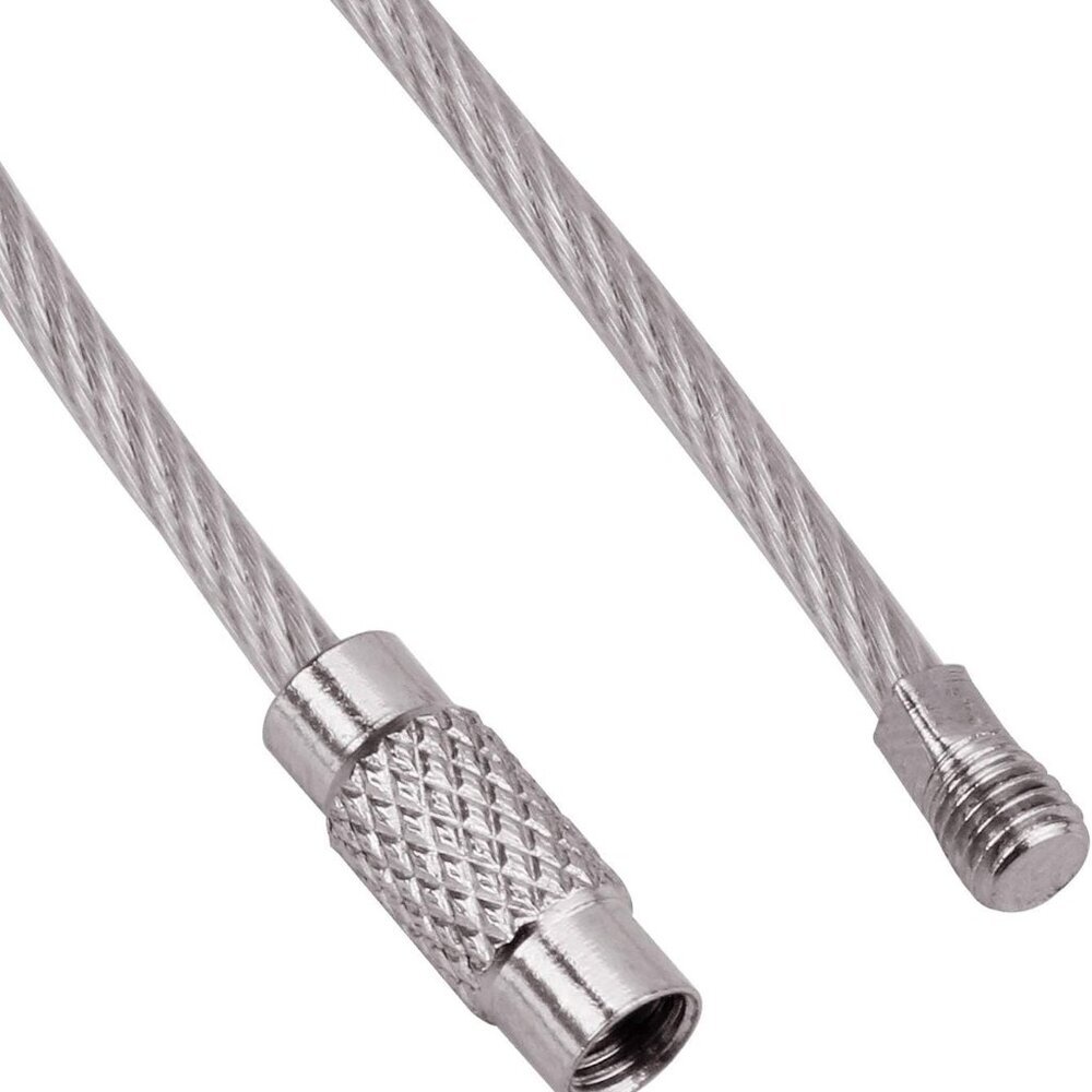 Keychain, 4.3 Inch/6.3 Inch Stainless Steel Wire Rings Cable Keyring Loop for Lu - Picture 4 of 7
